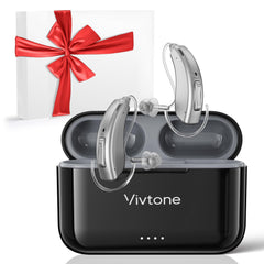 Vivtone Lucid508 vista frontal del audífono mostrando controles y diseño cómodo