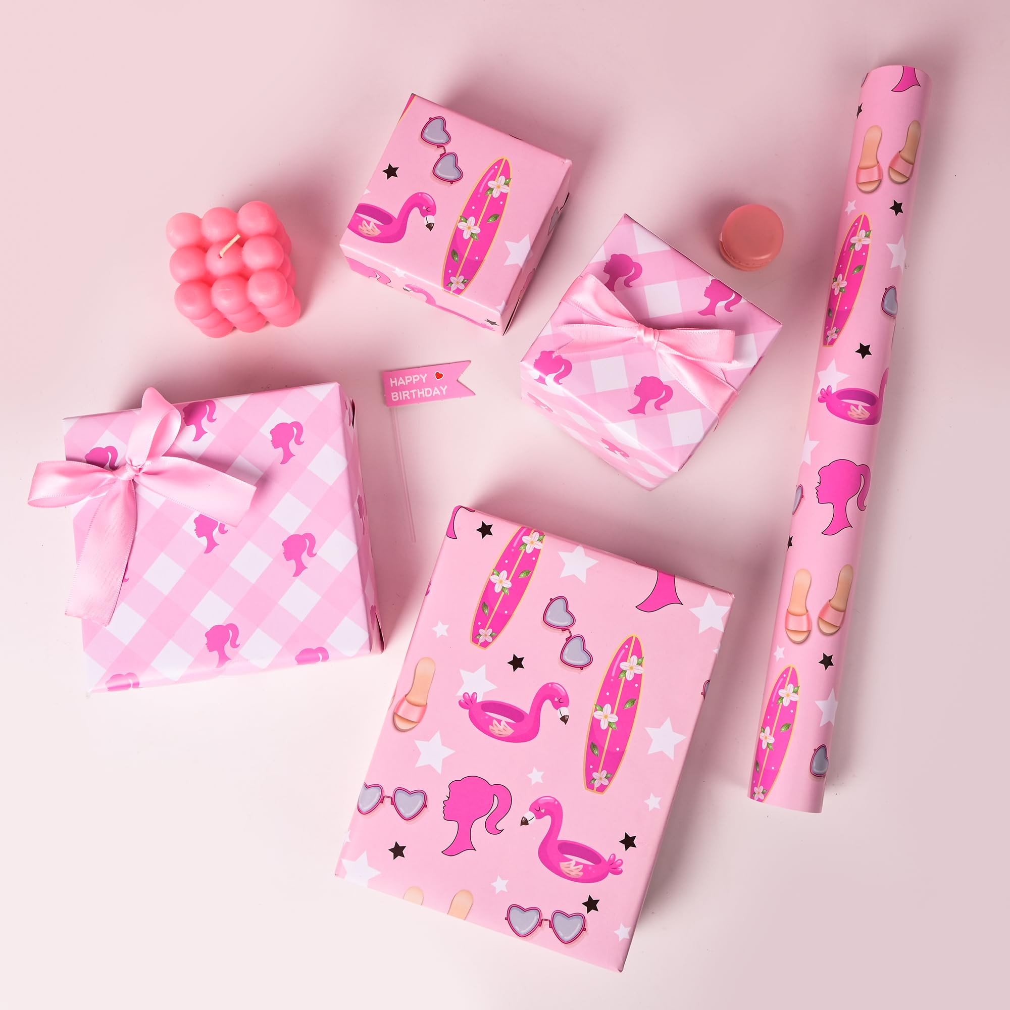 Vnaaem regalo envuelto con diseño princesa, acabado profesional y sin pliegues