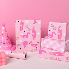 Vnaaem reverso con patrón de cuadros rosa, versátil para combinaciones elegantes