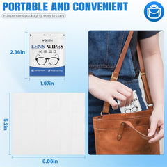 VOISEN paquete en bolso, toallitas individuales ideales para llevar y usar fuera