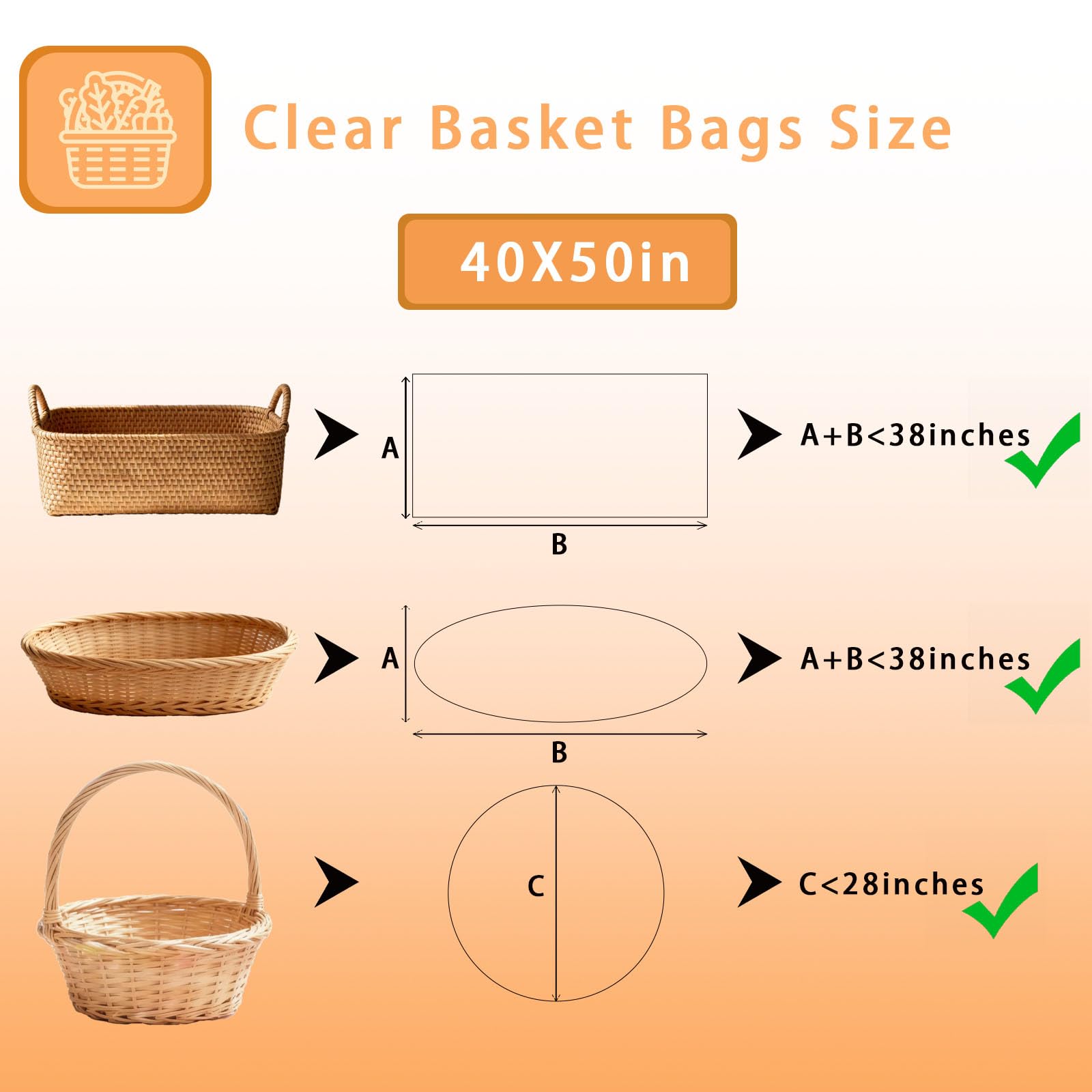 Volokitx bolsa envolviendo una cesta mostrando presentación profesional