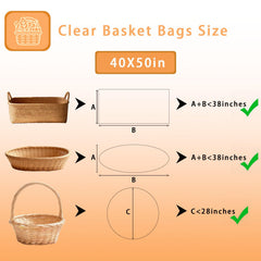 Volokitx bolsa envolviendo una cesta mostrando presentación profesional
