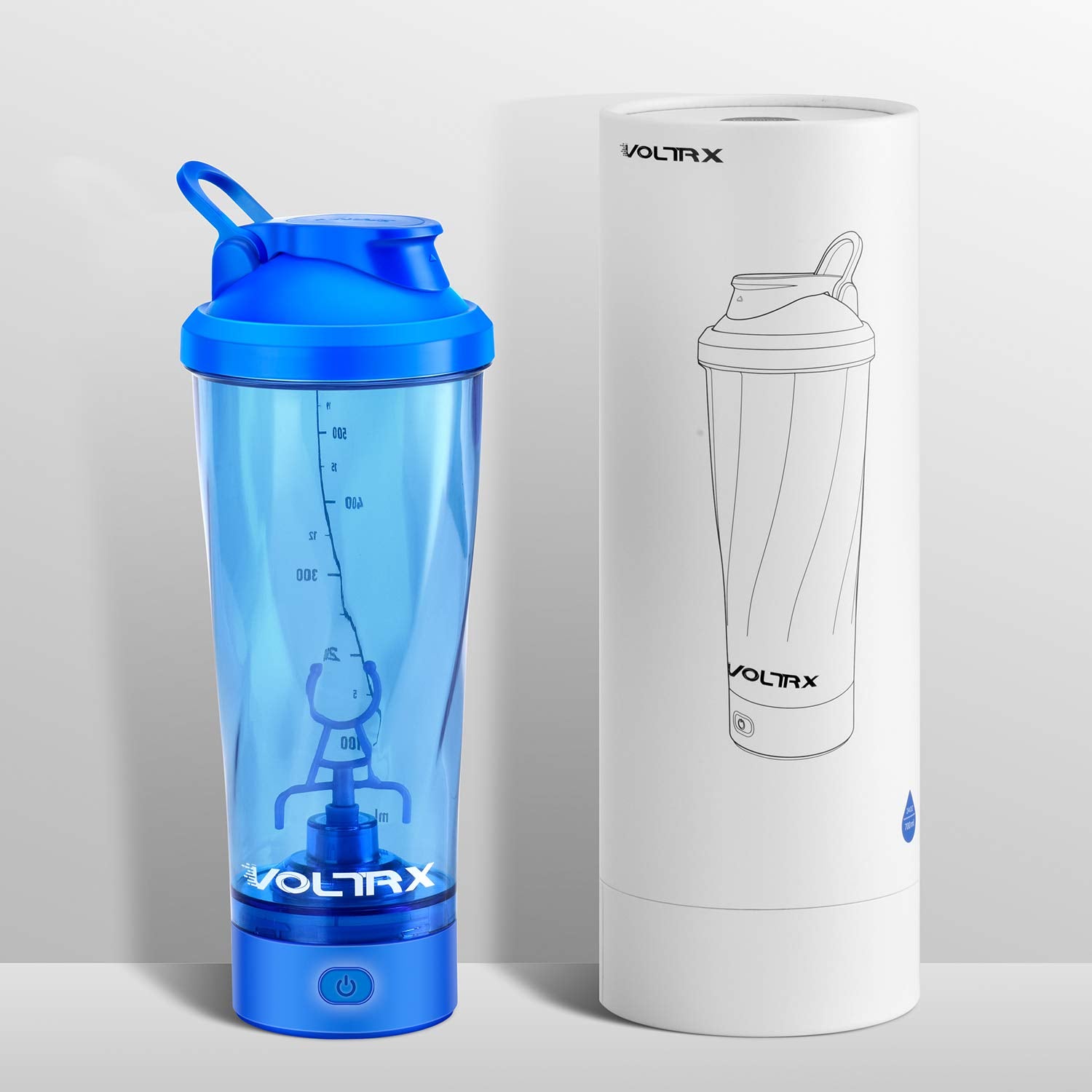 VOLTRX comparación de tamaño 24 oz para visualización de porción