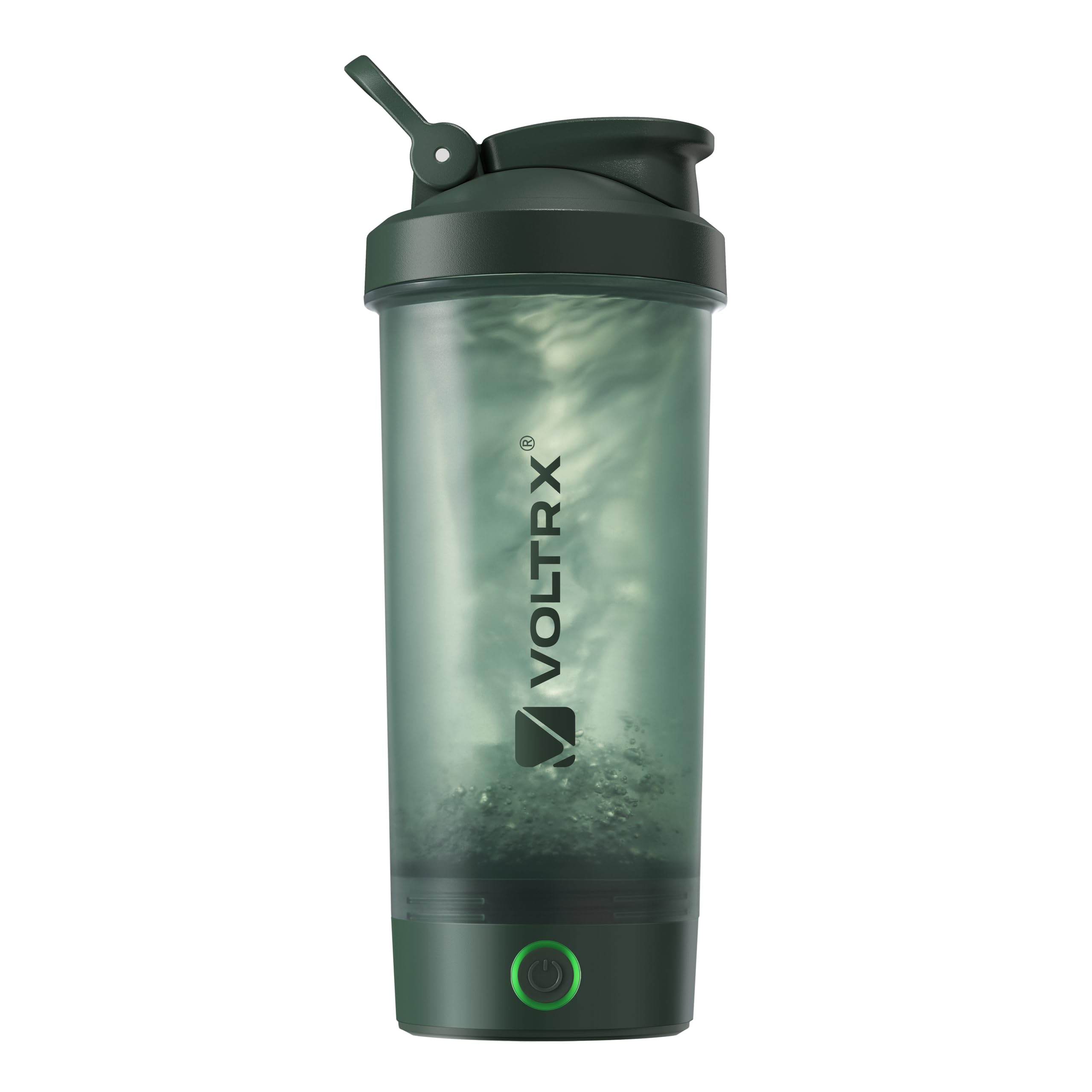 VOLTRX vista frontal del shaker 24oz conveniente y portátil