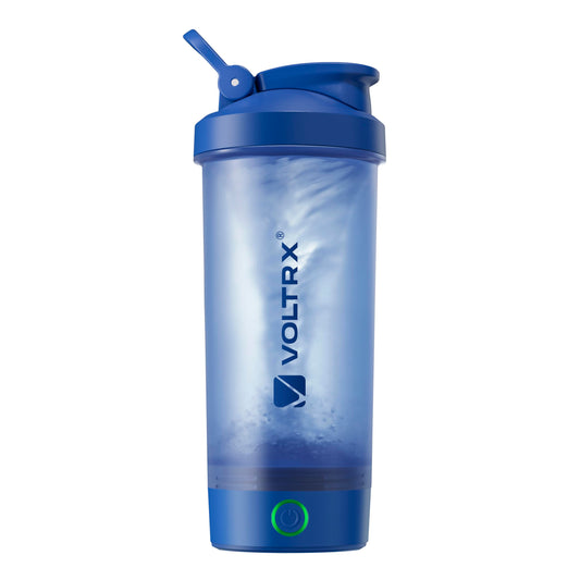 VOLTRX vista frontal del shaker 24oz con mezcla homogénea