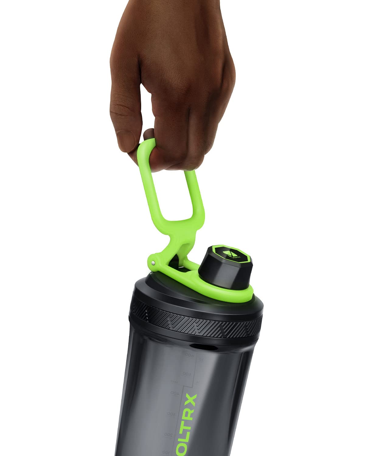 VOLTRX Gallium comparación con mano para mostrar la capacidad manejable de 24oz