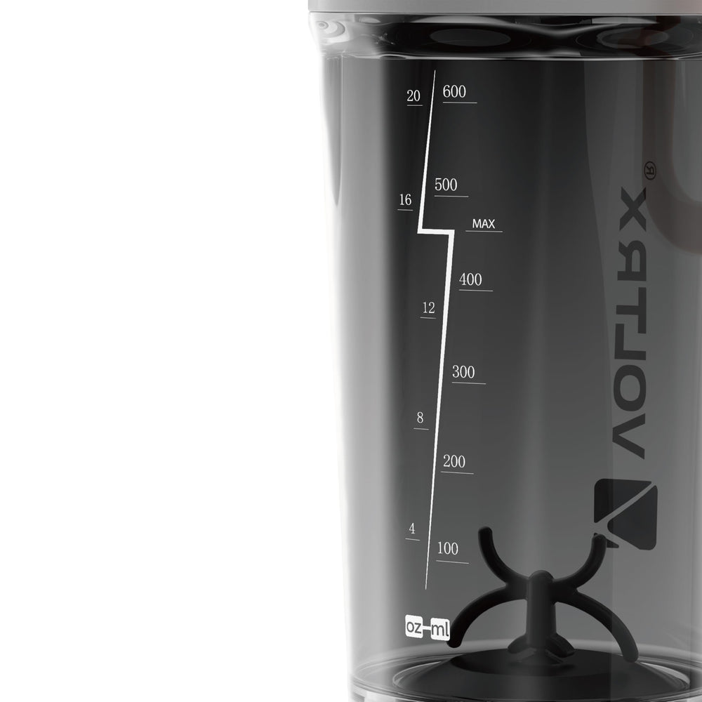 VOLTRX Gallium tapa atornillada abierta demostrando cierre hermético antiderrame