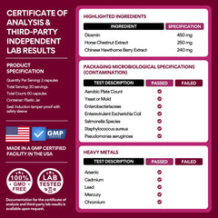 VoomVaya caja con hojas de plantas representando ingredientes botanicos naturales