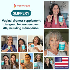 VoomVaya Slippery frasco con cápsulas apoyo práctico para hidratación