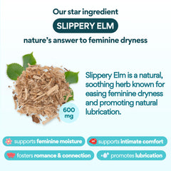 VoomVaya Slippery ingredientes clave muestra slippery elm y hierbas