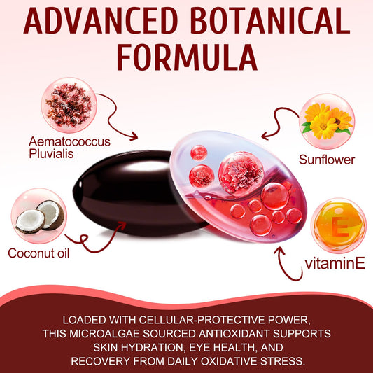 Vortexonix Astaxantina 12mg: cápsulas suaves para ingesta diaria sin esfuerzo.