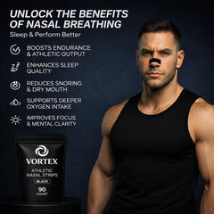 Vortx adhesivo resistente ante gotas de sudor indicando fijación segura