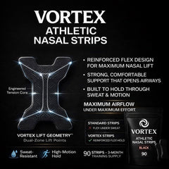 Vortx usuario durmiendo con tira para mejorar comodidad respiratoria nocturna