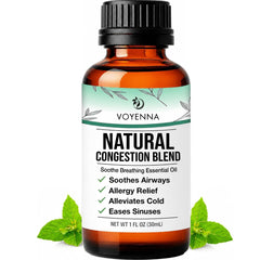 Voyenna Breathe mezcla en envase frontal mostrando etiqueta clara y uso aromático