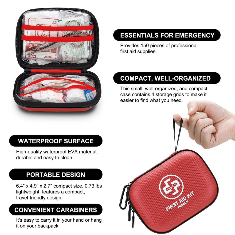 Vriexsd botiquín colgado en mochila listo para actividades al aire libre