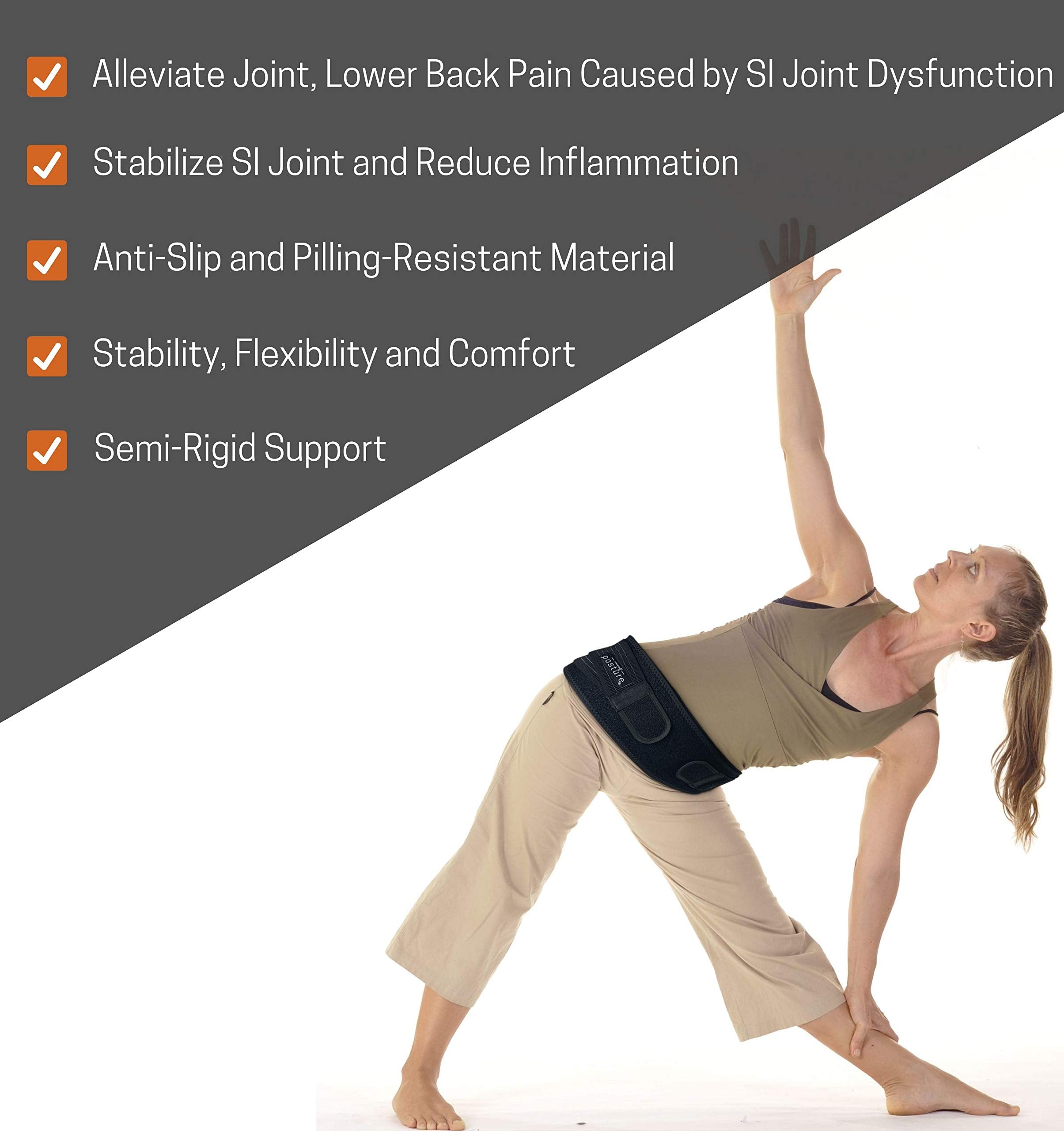 Vriksasana Posture detalle del neopreno perforado que mejora la ventilación y confort