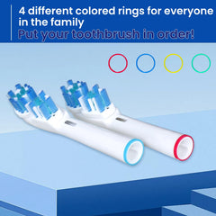 VWONST etiqueta de compatibilidad mostrando modelos Oral-B admitidos