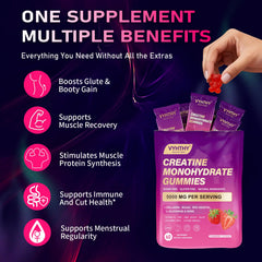 VYHTHY etiqueta con ingredientes clave destacando creatina y BCAA
