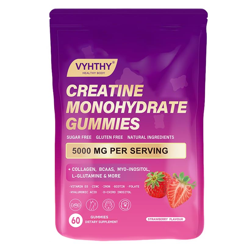 VYHTHY frente del empaque mostrando 60 gomitas y beneficios