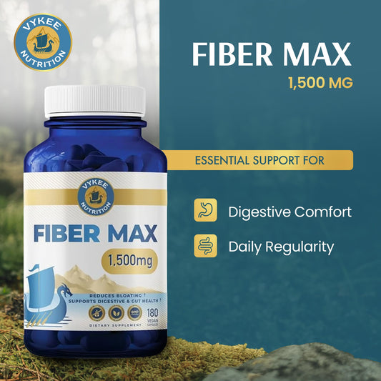 Vykee Nutrition primer plano del polvo de fibra con textura fácil de mezclar