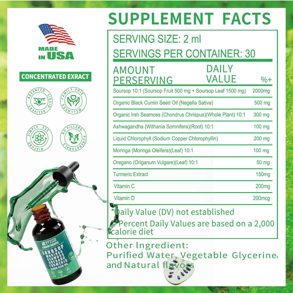 Vyxion ingredientes naturales (moringa, sea moss) exhibiendo origen vegetal