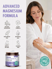 Wagomars crema aplicada antes de dormir para relajación gracias a lavanda