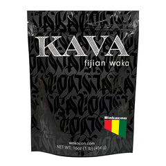 Wakacon paquete frontal mostrando la marca y beneficio de origen fiyiano