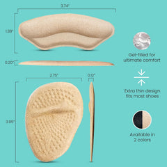 Walkize inserción en zapato demostrando ajuste discreto y apoyo