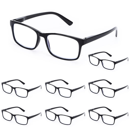 WALMXX gafas frontal montura negra, estilo moderno y cómodas