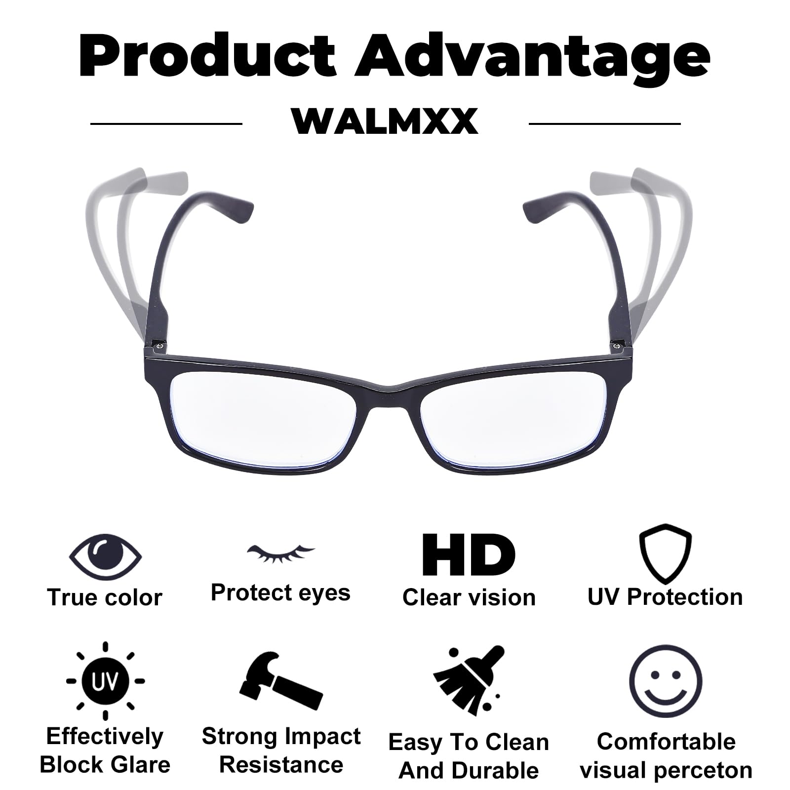 WALMXX paño de limpieza incluido, mantiene las lentes limpias y nítidas