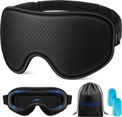 WAOAW máscara frontal mostrando diseño blackout y comodidad