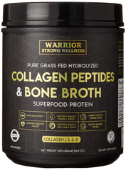 Warrior Strong Wellness envase frontal mostrando presentación premium y confianza
