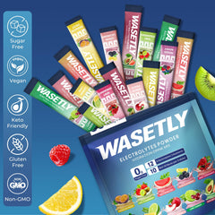 WASETLY botella con mezcla lista para beber ideal para hidratación instantánea