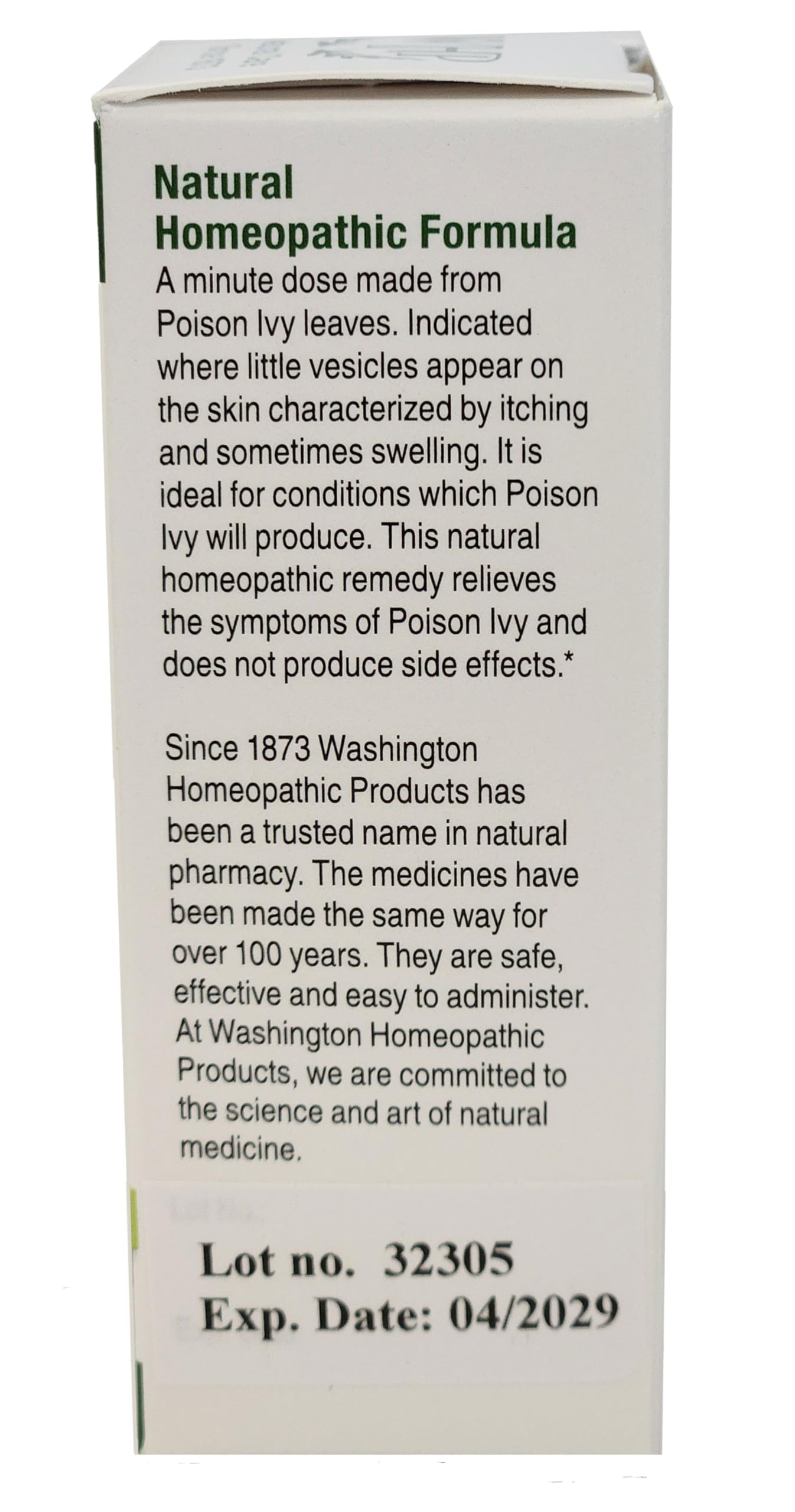 Washington Homeopathic producto junto a manos cuidando jardín demostrando uso práctico