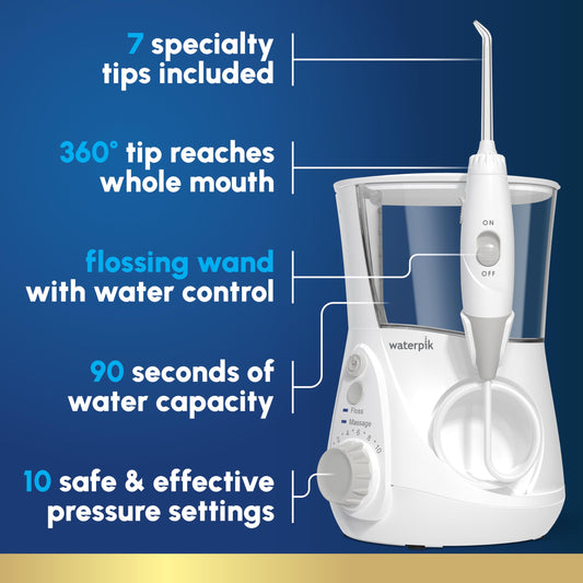 Waterpik Aquarius depósito extraíble abierto para rellenar rápidamente