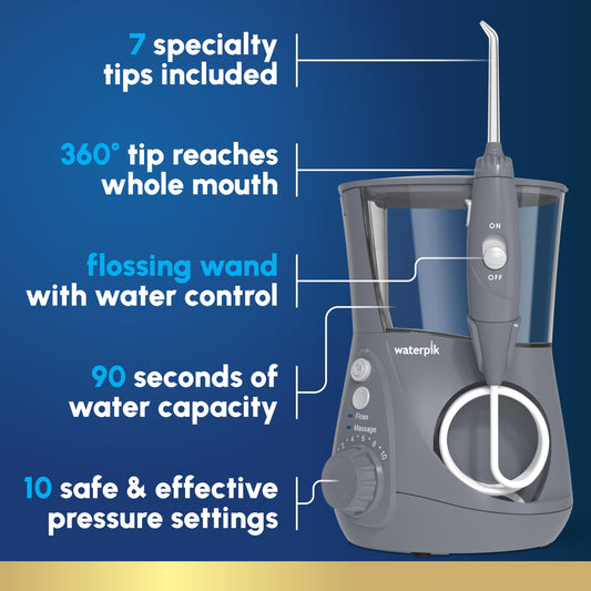 Waterpik Aquarius mango con rotación 360 grados para alcance total