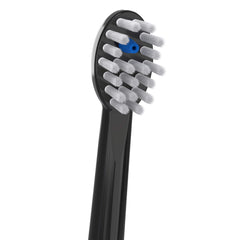 Waterpik cabezal en uso dentro de la boca, combina cepillado y limpieza interdental