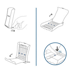 Waterpik comparación de tamaño del estuche para viajes y organización