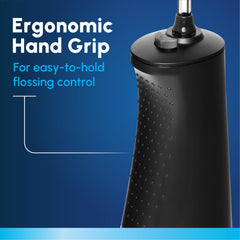 Waterpik tamaño comparado con cepillo para visualizar portabilidad