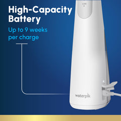 Waterpik Cordless Gem indicador de batería mostrando luz para estado de carga