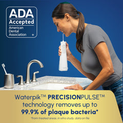 Waterpik Cordless Gem punta EASYSPIN girando 360 grados para mejor alcance