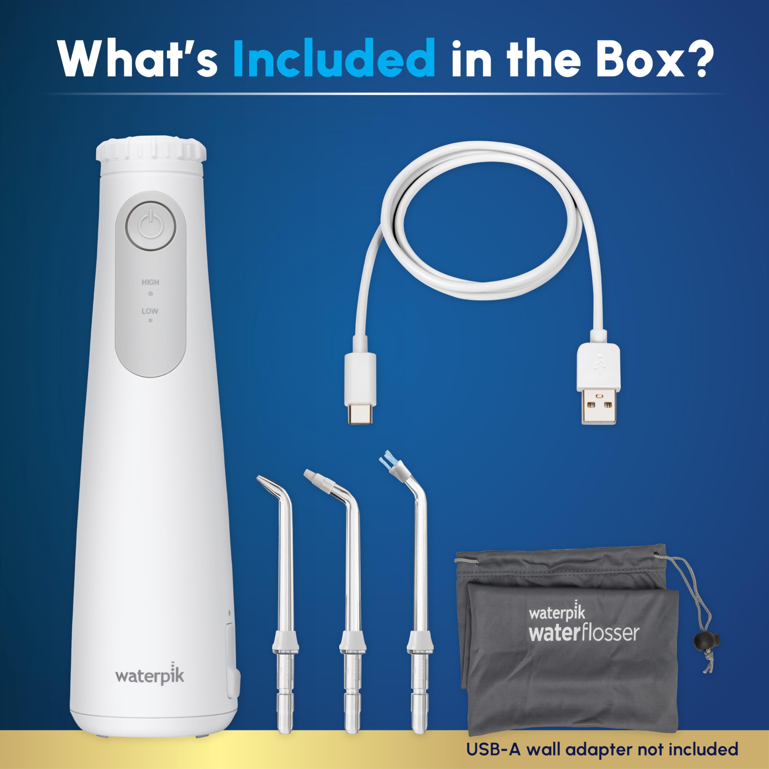 Waterpik Cordless Gem conjunto de tres puntas para ortodoncia, implantes y precisión