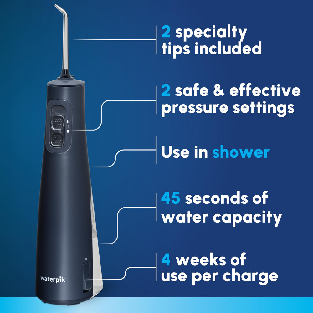Waterpik primer plano del agarre antideslizante, cómodo para uso prolongado