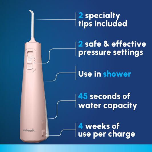 Waterpik Cordless Pulse 3100 detalle del agarre antideslizante para mejor control