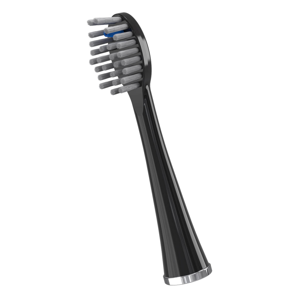 Waterpik primer plano de cerdas alto-bajo mostrando limpieza eficaz de superficies