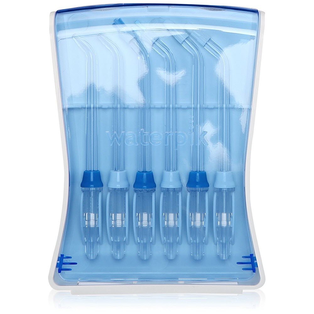 Waterpik detalle de punta Orthodontic limpiando alrededor de brackets