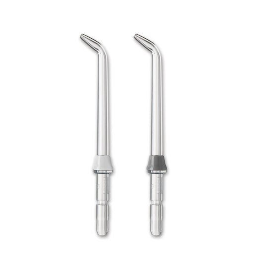 Waterpik detalle de la punta Precision enfocando boquilla para limpieza precisa interdental