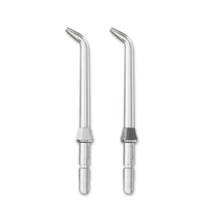 Waterpik detalle de la punta Precision enfocando boquilla para limpieza precisa interdental