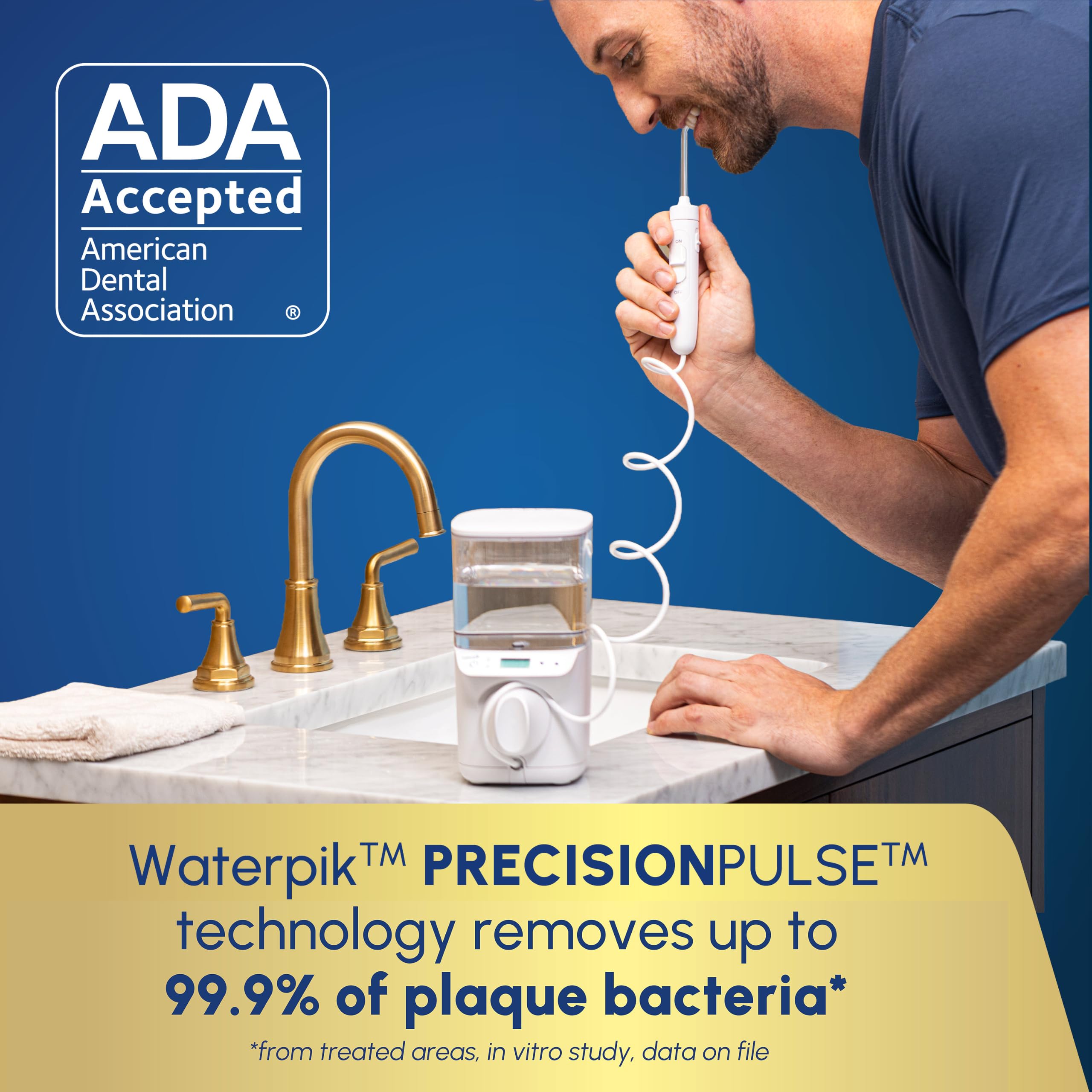 Waterpik Promax en uso con ortodoncia limpieza segura entre brackets
