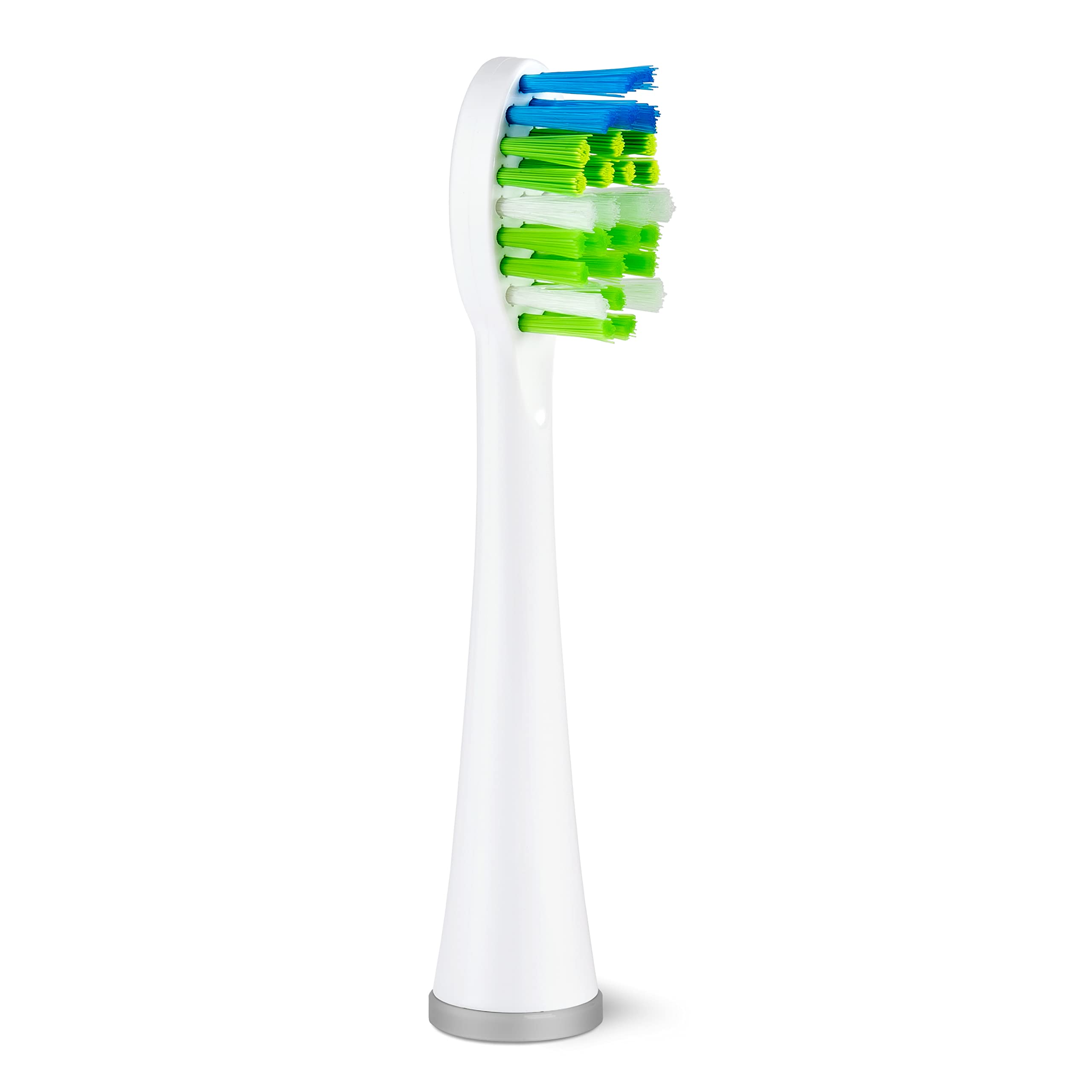 Waterpik cabezal junto a dedos para mostrar tamaño compacto y ergonomía